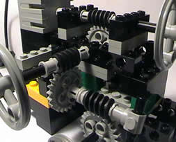 Close-up view of the 14,000 machine