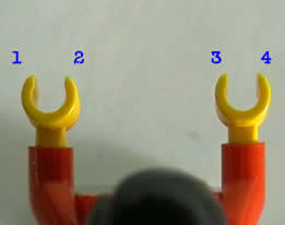 Finger numbers 1-4