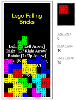 Lego Falling Bricks screenshot